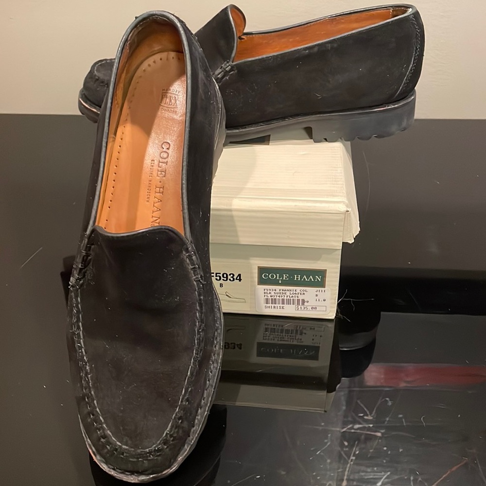 Cole Haan suede  loafers in excellent shape